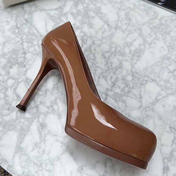 YSL NEW. Tribute 2 Platform Pumps. 37.5 - Picture 3 of 12